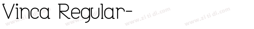 Vinca Regular字体转换